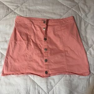 Light pink mini skirt